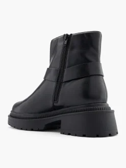 Discount Chunky Ankle Boot with Metallic Details Women Boots·Faux Fur Lined Boots|Boots·Ankle Boots