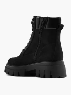 New Chunky Biker Boot with Gem Detailed Laces Women Boots·Biker Boots|Boots·Chunky Boots