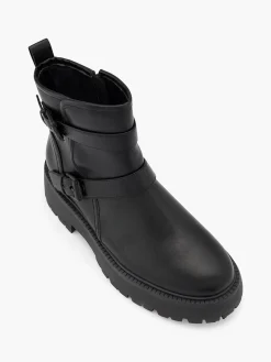 New Chunky Double Buckled Ankle Boot Women Girls School Shoes·Girls Teen School Shoes|All Girls·Teens