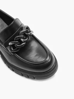 Sale Chunky Heeled Loafer with Chain Detail Women Girls School Shoes·Girls Teen School Shoes|All Girls·Teens