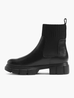 New Chunky Knitted Top Chelsea Boot Women Boots·Chunky Boots|Boots·Chelsea Boots