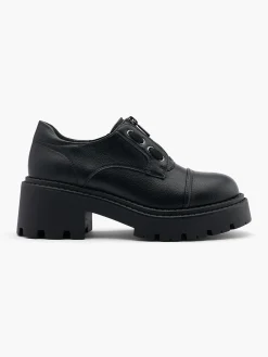 Online Chunky Lace Up and Zipper Detail Loafer Women Girls School Shoes·Girls Teen School Shoes|All Girls·Teens