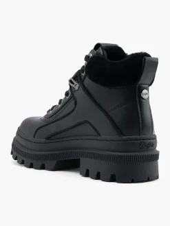 New Chunky Lace Up Ankle Boots Women Boots·Faux Fur Lined Boots|Boots·Ankle Boots