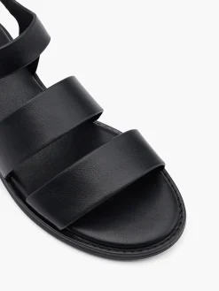 Sale Chunky Strapped Sandal with Ankle Strap Women Sandals·Flat Sandals