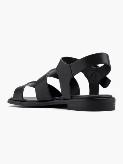 Sale Chunky Strapped Sandal with Ankle Strap Women Sandals·Flat Sandals
