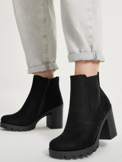 Outlet Chunky Suede Heeled Chelsea Boot Women Boots·Heeled Boots|Boots·Chelsea Boots