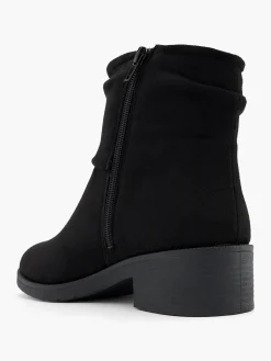 New Classic Ruched Detail Ankle Boot with Zipper Women Boots·Ankle Boots
