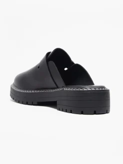 Hot Closed Toe Slip On Shoe with Contrasting Stitching Women Sandals·Mules