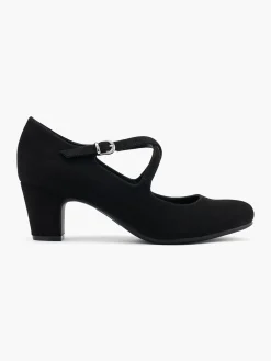 New Cross Strapped Court Shoe Women Heels·Court Heels|Heels·High Heels
