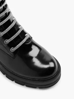 New Diamante Detailed Biker Boot Women Boots·Biker Boots|Boots·Chunky Boots