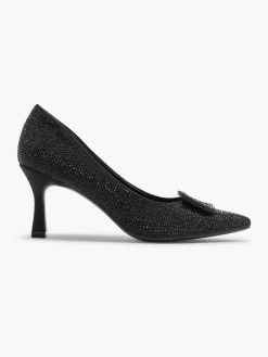 Clearance Diamante Heel with Buckle Detail Women Heels·High Heels