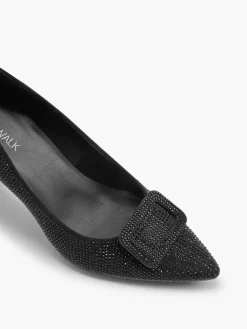Clearance Diamante Heel with Buckle Detail Women Heels·High Heels