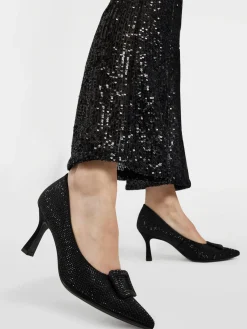 Clearance Diamante Heel with Buckle Detail Women Heels·High Heels