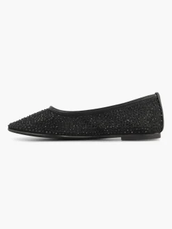 Hot Diamante Mesh Ballerina Women Loafers & Low Shoes·Ballet Pumps