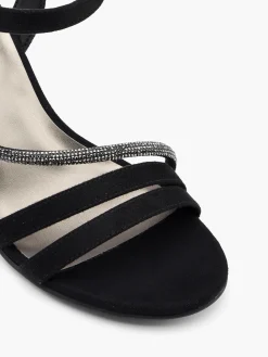 Sale Diamante Strapped Block Heel Women Sandals·Heeled Sandals