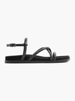 Online Diamante Strapped Sandal Women Sandals·Flat Sandals
