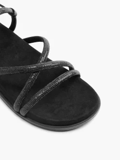 Online Diamante Strapped Sandal Women Sandals·Flat Sandals