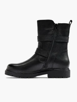 Sale Double Buckle Fur Lined Boot Women Boots·Winter Boots|Boots·Leather Boots