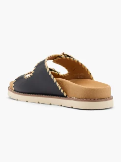 Clearance Double Buckle Sandal with Whipstitch Detail Women Sandals·Flat Sandals
