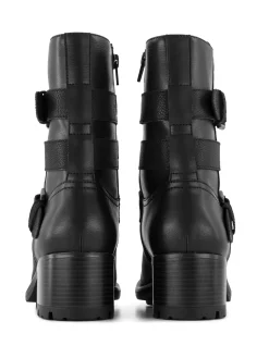 Discount Double Buckled Ankle Boot Women Boots·Ankle Boots
