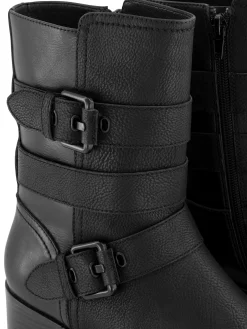Discount Double Buckled Ankle Boot Women Boots·Ankle Boots