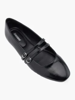 Double Strapped Ballerina Women Girls School Shoes·Girls Teen School Shoes|All Girls·Teens