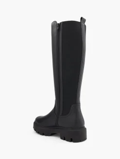 Elasticated Back Chunky Soled Boot Women Boots·Knee High Boots