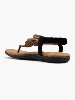 New Elasticated Back Flat Sandal with Floral Beaded Detail Women Sandals·Flat Sandals