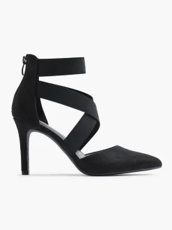 Clearance Elasticated Cross Over High Heel Women Heels·High Heels