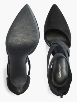 Clearance Elasticated Cross Over High Heel Women Heels·High Heels