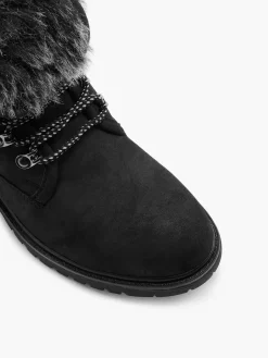 New Faux Fur Collar Ankle Boot Women Boots·Winter Boots|Boots·Ankle Boots
