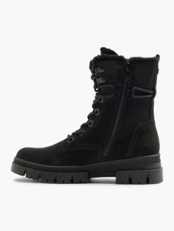 Clearance Faux Fur Lined Boot With Wrap Around Laces Women Boots·Winter Boots|Boots·Lace-Up Boots