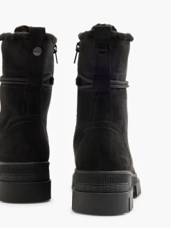 Clearance Faux Fur Lined Boot With Wrap Around Laces Women Boots·Winter Boots|Boots·Lace-Up Boots