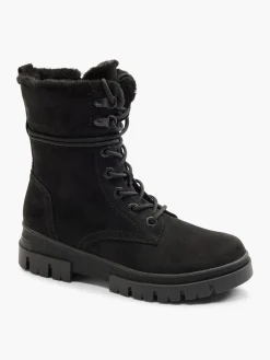 Clearance Faux Fur Lined Boot With Wrap Around Laces Women Boots·Winter Boots|Boots·Lace-Up Boots