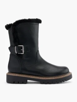 Clearance Faux Fur Lined Buckled Ankle Boot Women Boots·Ankle Boots