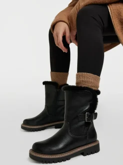 Clearance Faux Fur Lined Buckled Ankle Boot Women Boots·Ankle Boots
