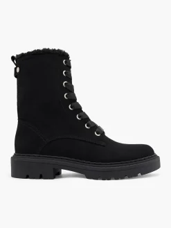 Faux Fur Lined Lace Up Boot Women Boots·Lace-Up Boots|Boots·Ankle Boots