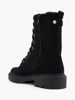 Faux Fur Lined Lace Up Boot Women Boots·Lace-Up Boots|Boots·Ankle Boots
