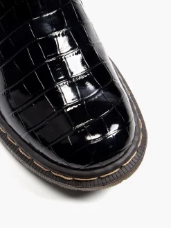 Outlet Faux Fur Lined Patent Chelsea Boot Women Boots·Chelsea Boots