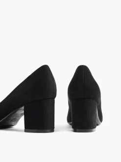 Best Faux Suede Block Heel Shoe Women Heels·Court Heels|Heels·High Heels