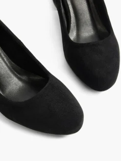 Best Faux Suede Block Heel Shoe Women Heels·Court Heels|Heels·High Heels