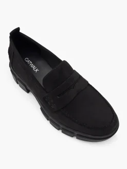 Sale Faux Suede Chunky Loafer Women Girls School Shoes·Girls Teen School Shoes|All Girls·Teens