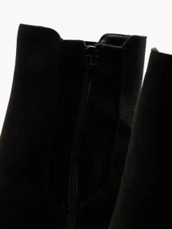Hot Faux Suede Platform Heeled Chelsea Boot Women Boots·Chelsea Boots|Boots·Ankle Boots
