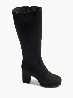 Online Faux Suede Platform Heeled Long Leg Boot Women Boots·Heeled Boots|Boots·Knee High Boots