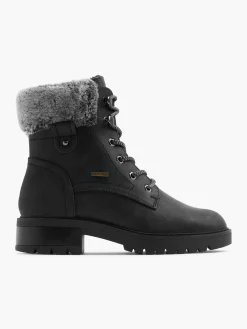 Hot Fur Lined Lace Up Boot Women Boots·Winter Boots|Boots·Faux Fur Lined Boots