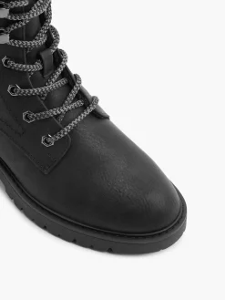 Hot Fur Lined Lace Up Boot Women Boots·Winter Boots|Boots·Faux Fur Lined Boots