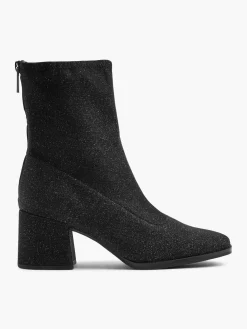 New Glitter Block Heeled Boot Women Heels·Block Heels|Boots·Ankle Boots