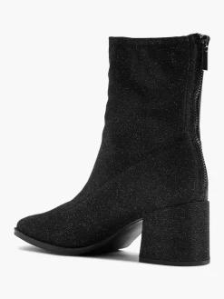New Glitter Block Heeled Boot Women Heels·Block Heels|Boots·Ankle Boots