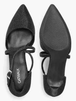 Online Glitter Cross Over Heel Women Heels·High Heels