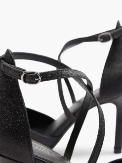 New Glittery Cross Strap High Heel Women Heels·High Heels